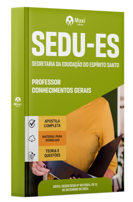Apostila SEDU-ES 2024 - Professor - Conhecimentos Gerais