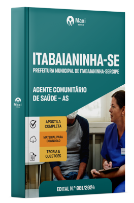 Apostila Prefeitura de Itabaianinha-SE 2024 - Agente Comunitário de Saúde – AS
