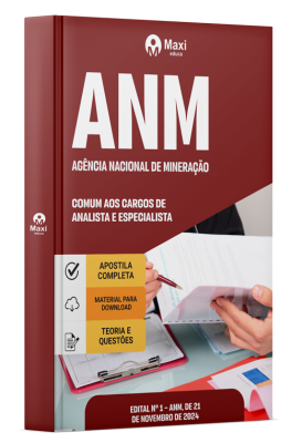 Apostila ANM 2024 - Comum Aos Cargos De Analista e Especialista