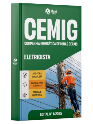 Apostila Companhia Energética de Minas Gerais - CEMIG - 2025 - Eletricista