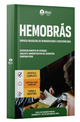 Apostila Hemobrás 2024 - Desenvolvimento de Pessoas - Analista Administrativo De Assuntos Corporativos