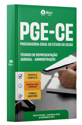 Apostila PGE CE 2024 - Técnico de Representação Judicial - Administração
