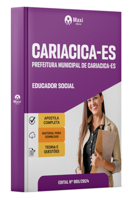 Apostila Prefeitura de Cariacica - ES 2024 - Educador Social