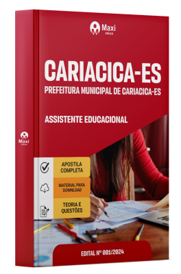 Apostila Prefeitura de Cariacica - ES 2024 - Assistente Educacional