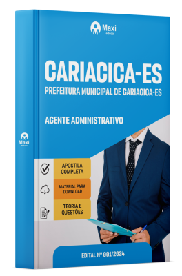 Apostila Prefeitura de Cariacica - ES 2024 - Agente Administrativo