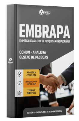 Apostila Embrapa 2024 - Comum - Analista - Gestão de Pessoas - Área 9