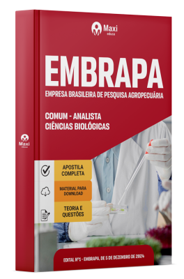 Apostila Embrapa 2024 - Comum - Analista - Ciências Biológicas - Área 3