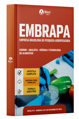 Apostila Embrapa 2024 - Comum - Analista - Ciência e Tecnologia de Alimentos - Área 1