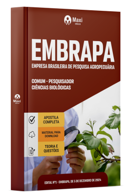 Apostila Embrapa 2024 - Comum - Pesquisador - Ciências Biológicas - Área 4