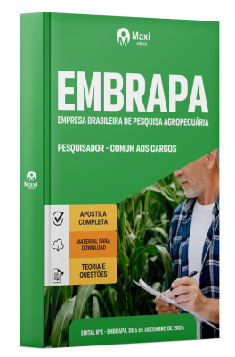 Apostila Embrapa 2024 - Pesquisador - Comum aos cargos