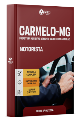Apostila Prefeitura de Monte Carmelo-MG 2024 - Motorista