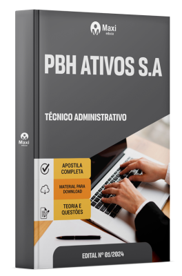 Apostila PBH Ativos S.A 2024 - Técnico Administrativo