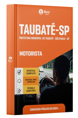 Apostila Prefeitura de Taubaté-SP 2024 - Motorista