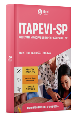 Apostila Prefeitura de Itapevi-SP 2024 - Agente de Inclusão Escolar