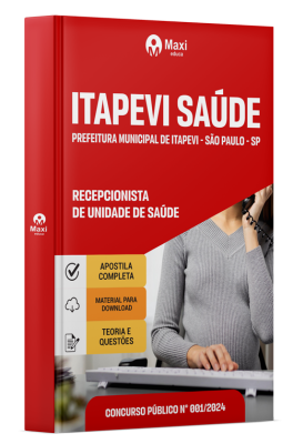 Apostila Prefeitura de Itapevi-SP 2024 - Recepcionista De Unidade De Saúde