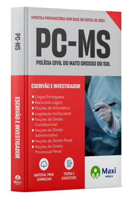 Apostila Preparatória PC-MS 2024 - Escrivão e Investigador