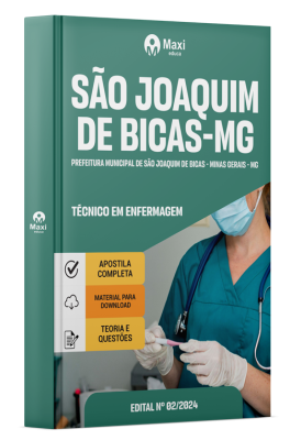 Apostila Prefeitura de São Joaquim de Bicas-MG 2024 - Tecnico em Enfermagem