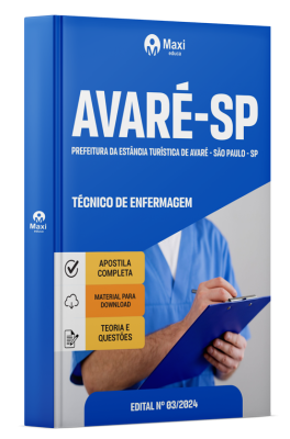 Apostila Prefeitura de Avaré-SP 2024 - Técnico de Enfermagem