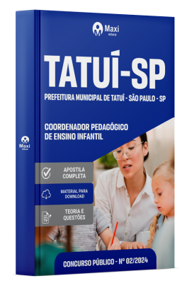 Apostila Prefeitura de Tatuí-SP  2024 - Coordenador Pedagógico de Ensino Infantil