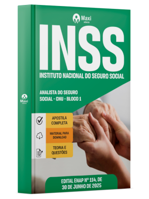 Apostila INSS — Instituto Nacional do Seguro Social - 2025 - Analista do Seguro Social - CNU - Bloco 1