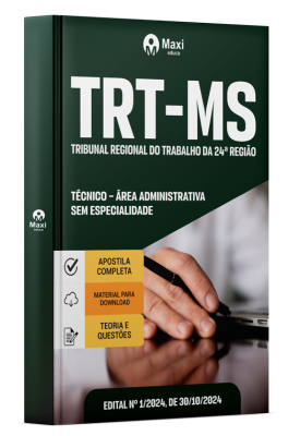 Apostila TRT MS 2024 - Técnico – Área Administrativa – Sem Especialidade