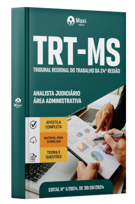 Apostila TRT MS 2024 - Analista Judiciário – Área Administrativa – Sem Especialidade