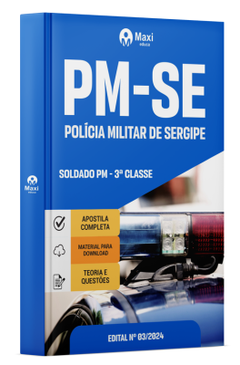 Apostila PM-SE 2024 - Soldado PM - 3ª Classe