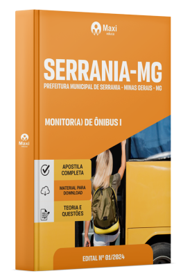 Apostila Prefeitura de Serrania-MG 2024 - Monitor(A) De Ônibus I