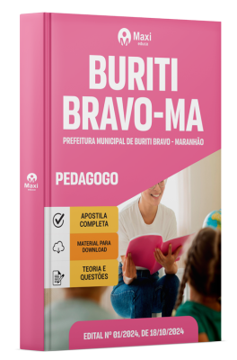 Apostila Prefeitura de Buriti Bravo-MA 2024 - Pedagogo