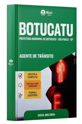 Apostila Prefeitura de Botucatu-SP 2024 - Agente De Trânsito