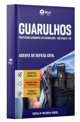 Apostila Prefeitura de Guarulhos-SP 2024 - Agente De Defesa Civil