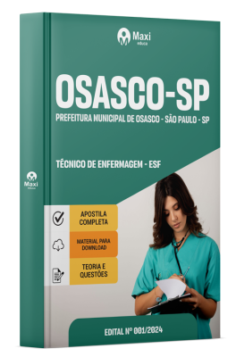 Apostila Prefeitura de Osasco - SP 2024 - Técnico de Enfermagem - ESF (Estratégia de Saúde da Família)