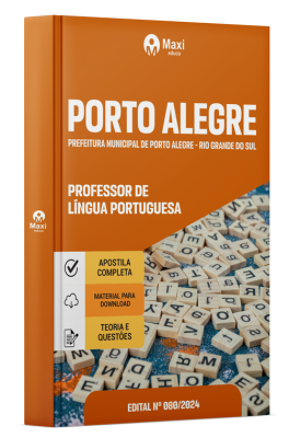 Apostila Prefeitura Municipal de Porto Alegre - RS - 2024 - Professor – Língua Portuguesa