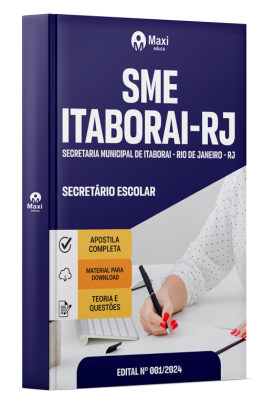Apostila SME Itaborai - RJ - 2024 - Secretário Escolar