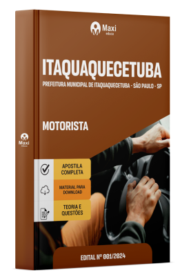 Apostila Prefeitura de Itaquaquecetuba - SP 2024 - Motorista