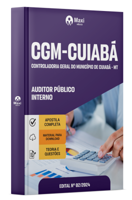 Apostila CGM Cuiabá-MT 2024 - Auditor Público Interno