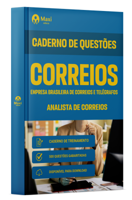 Caderno de Questões CORREIOS - 2024 - Analista de Correios - 500 Questões gabaritadas