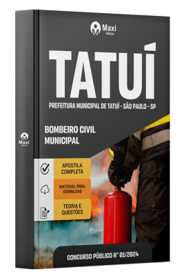 Apostila Prefeitura de Tatuí - SP - 2024 - Bombeiro Civil Municipal
