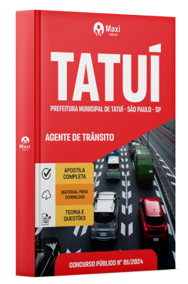 Apostila Prefeitura de Tatuí - SP - 2024 - Agente de Trânsito
