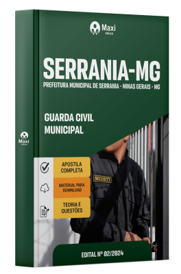 Apostila Prefeitura de Serrania - MG - 2024 - Guarda Civil Municipal