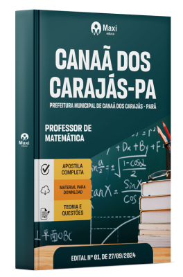 Apostila Prefeitura de Canaã dos Carajás - PA - 2024 - Professor de Matemática