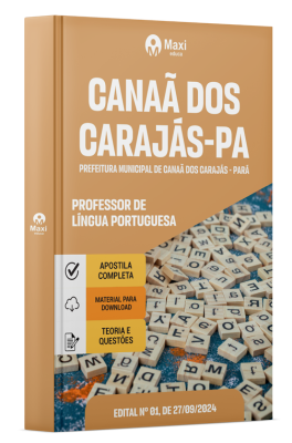 Apostila Prefeitura de Canaã dos Carajás - PA - 2024 - Professor de Língua Portuguesa