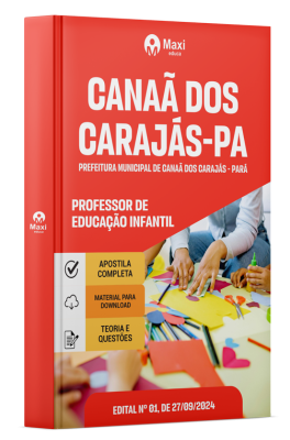 Apostila Prefeitura de Canaã dos Carajás - PA - 2024 - Professor de Educação Infantil