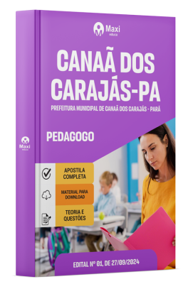 Apostila Prefeitura de Canaã dos Carajás - PA - 2024 - Pedagogo
