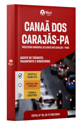 Apostila Prefeitura de Canaã dos Carajás - PA - 2024 - Agente de Trânsito, Transporte e Rodoviário