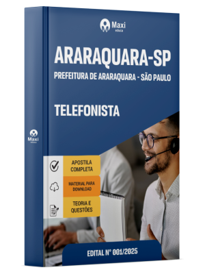 Prefeitura de Araraquara - SP - 2025 - Telefonista