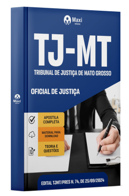 Apostila TJ-MT - 2024 - Oficial de Justiça