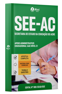 Apostila SEE AC - 2024 - Apoio Administrativo Educacional (AAE Nível 2)