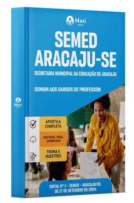 Apostila SEMED Aracaju - 2024 - Comum aos cargos de Professor