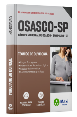 Apostila Câmara de Osasco - SP - 2024 - Técnico de Ouvidoria